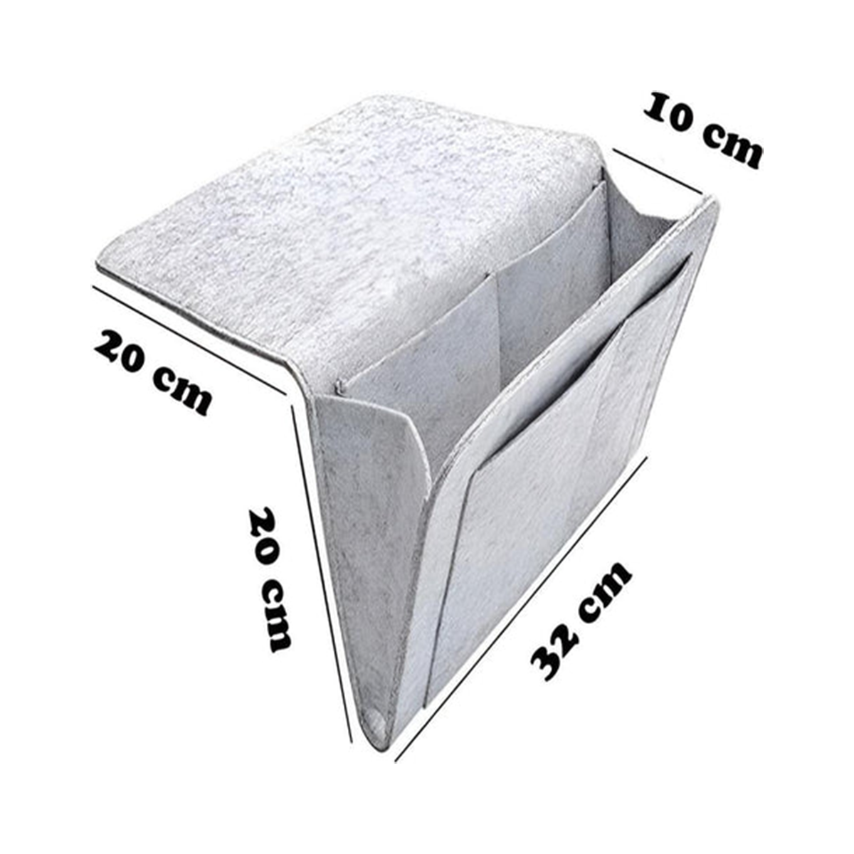 Organizator za posteljo iz filca