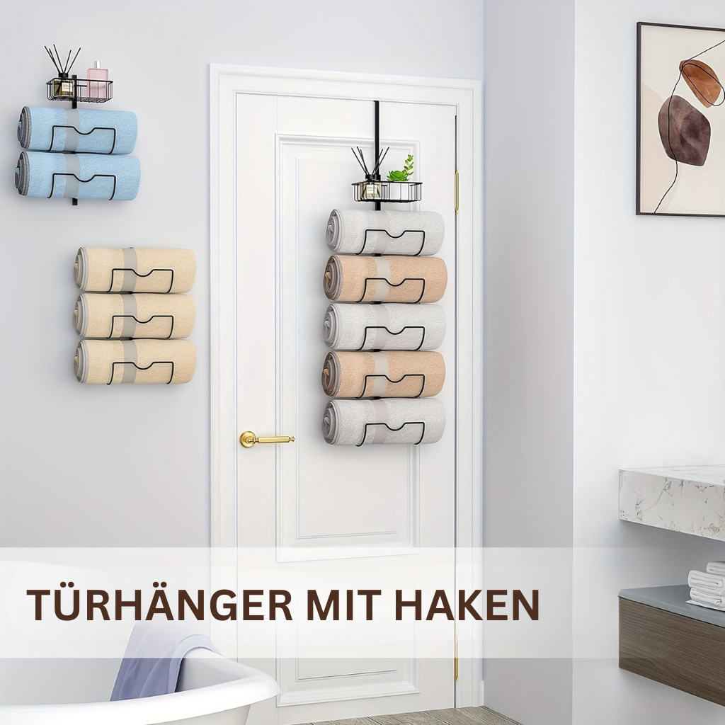 UrbanStyle | Eleganter Verstellbarer Handtuchhalter Ohne Bohren Für Badezimmer 5