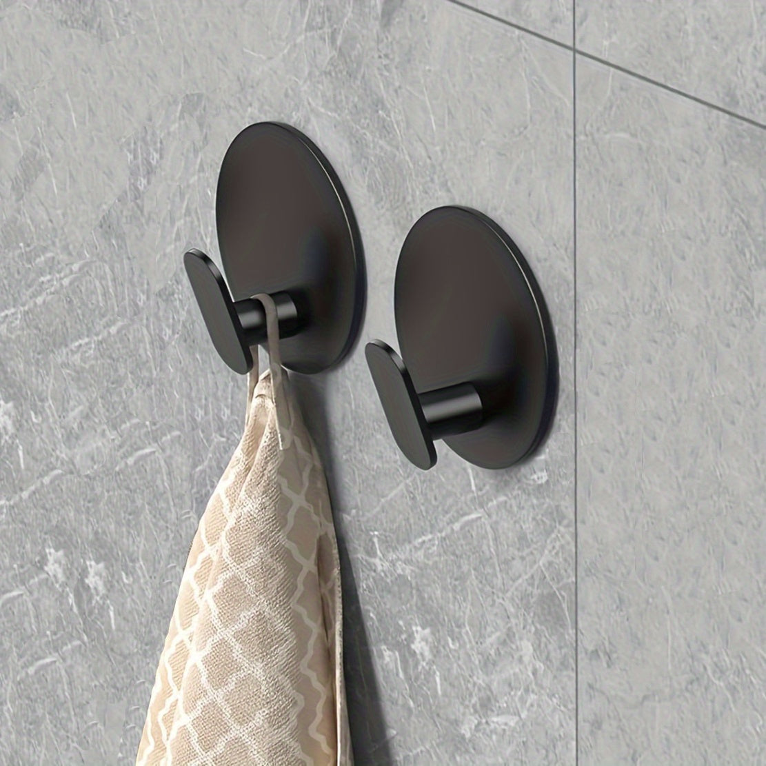 UrbanStyle | Praktisch Elegante Schwarze Wandhaken für Badezimmer 0