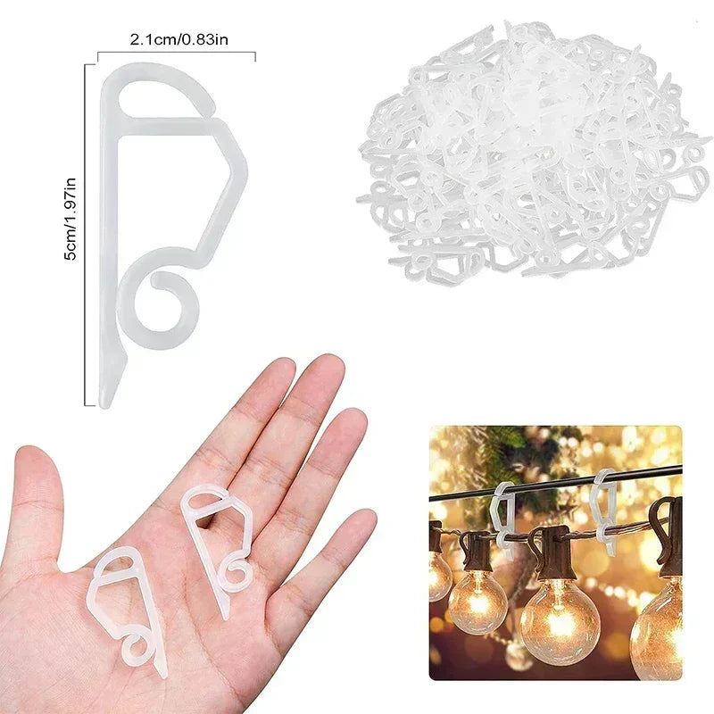 Außen-Gutter-Clips für Lichterketten – Haken & Halter für Weihnachts- und Halloween-Deko