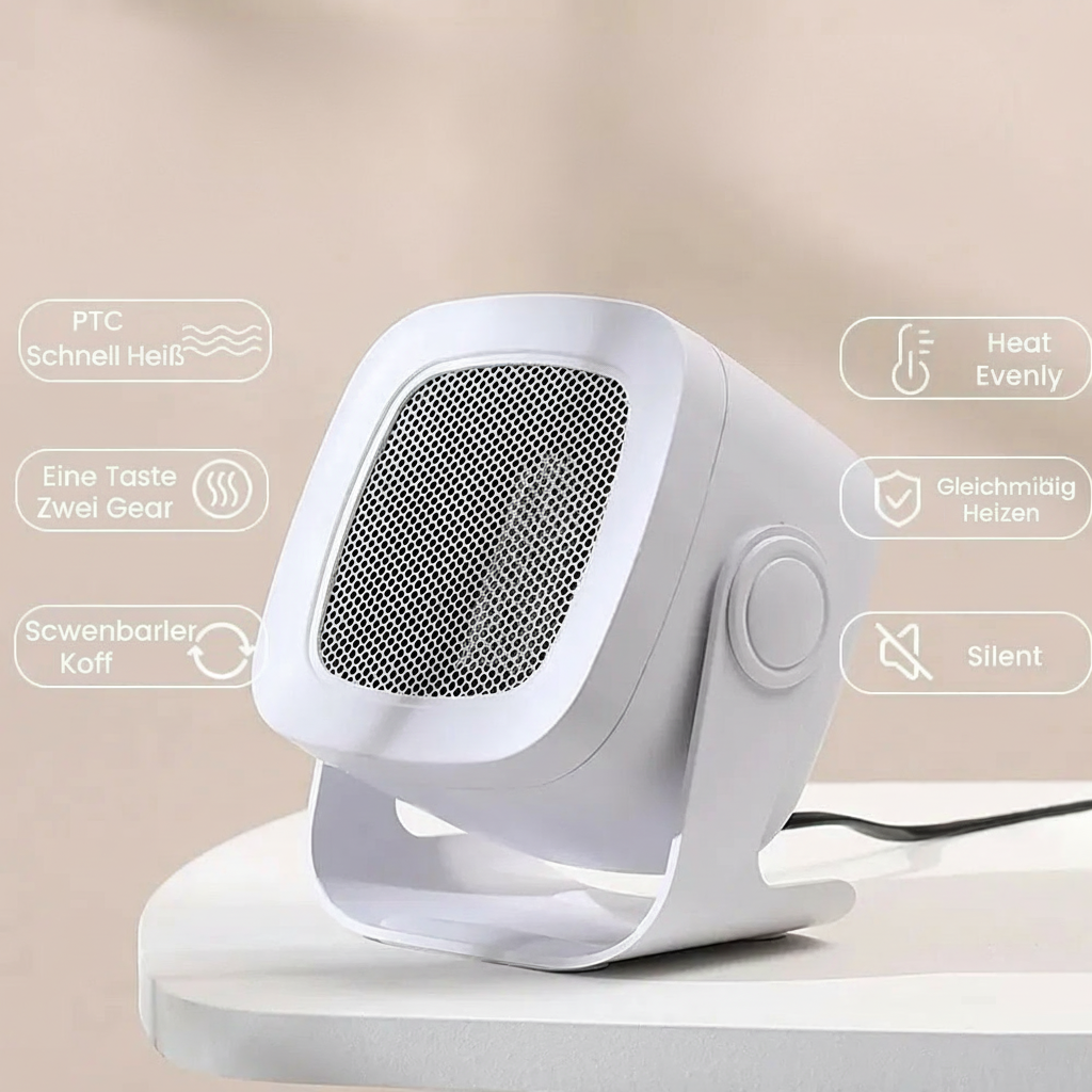 Mini Elektrischer Heizlüfter – Hand- & Fußwärmer für den Schreibtisch
