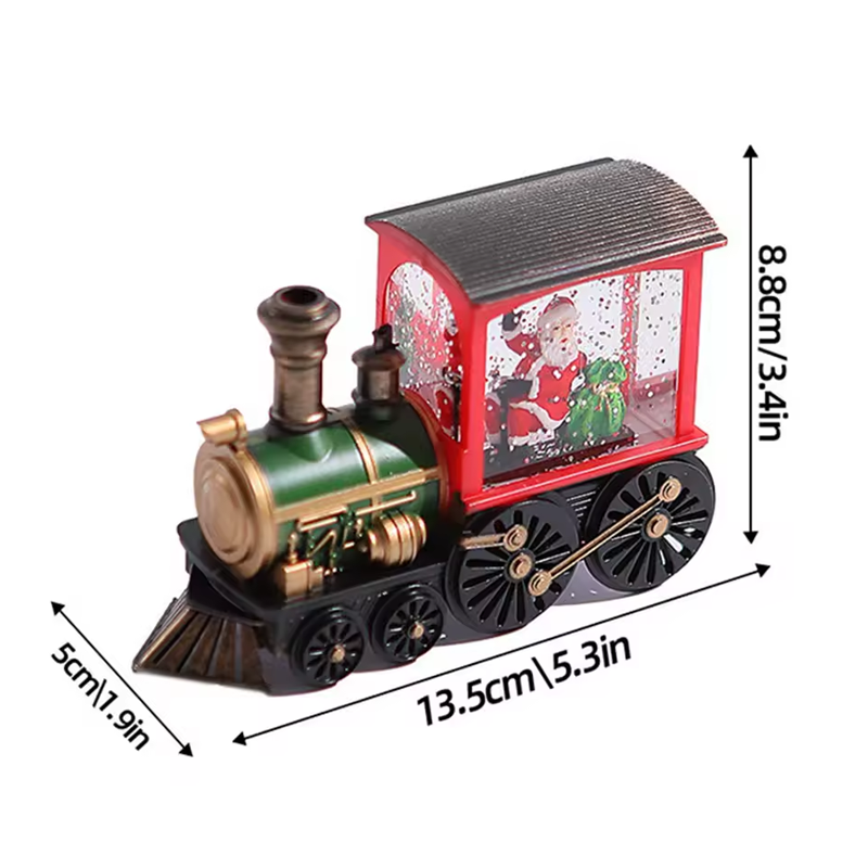 Božično osvetljen vlak