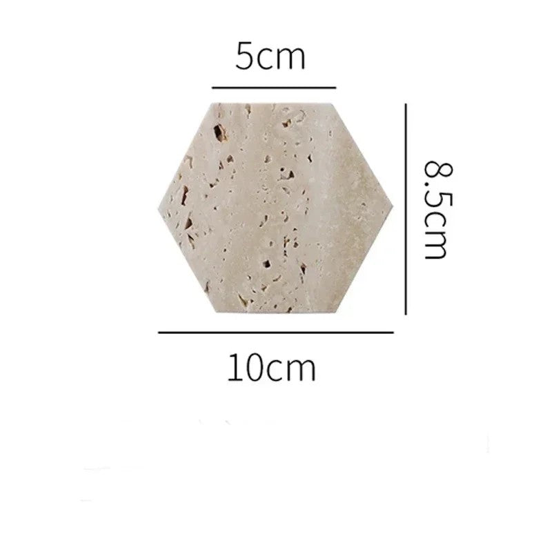 Natürliche Beige Marmor-Display-Schale