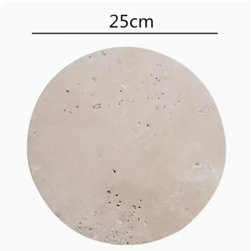 Natürliche Beige Marmor-Display-Schale