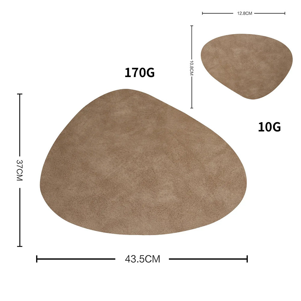 Kuhfell usnjeno mizo in podstavek