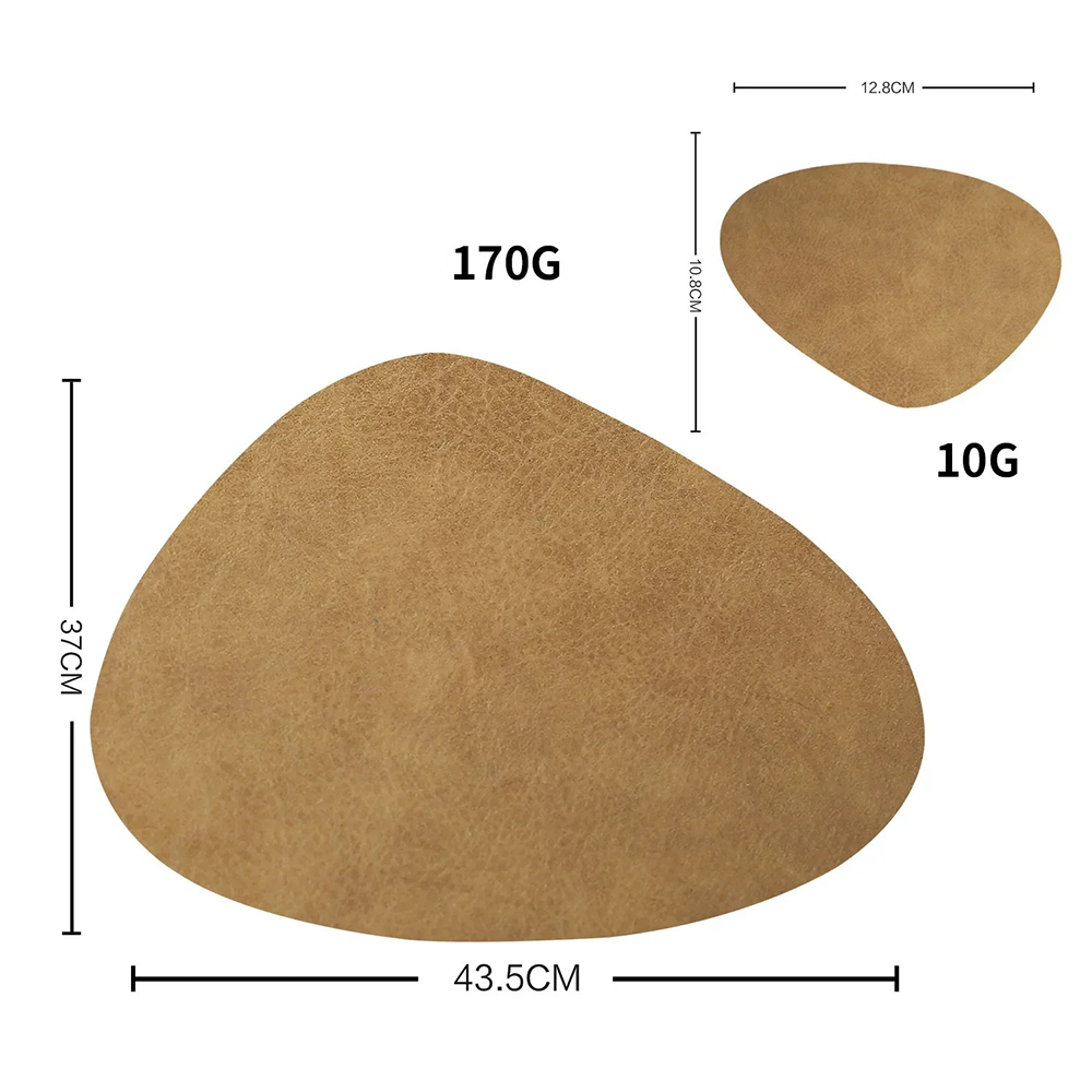 Kuhfell usnjeno mizo in podstavek