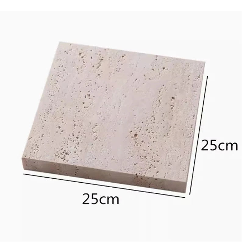 Natürliche Beige Marmor-Display-Schale