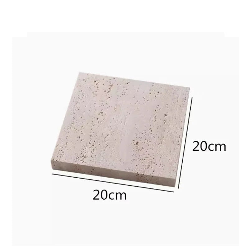 Natürliche Beige Marmor-Display-Schale