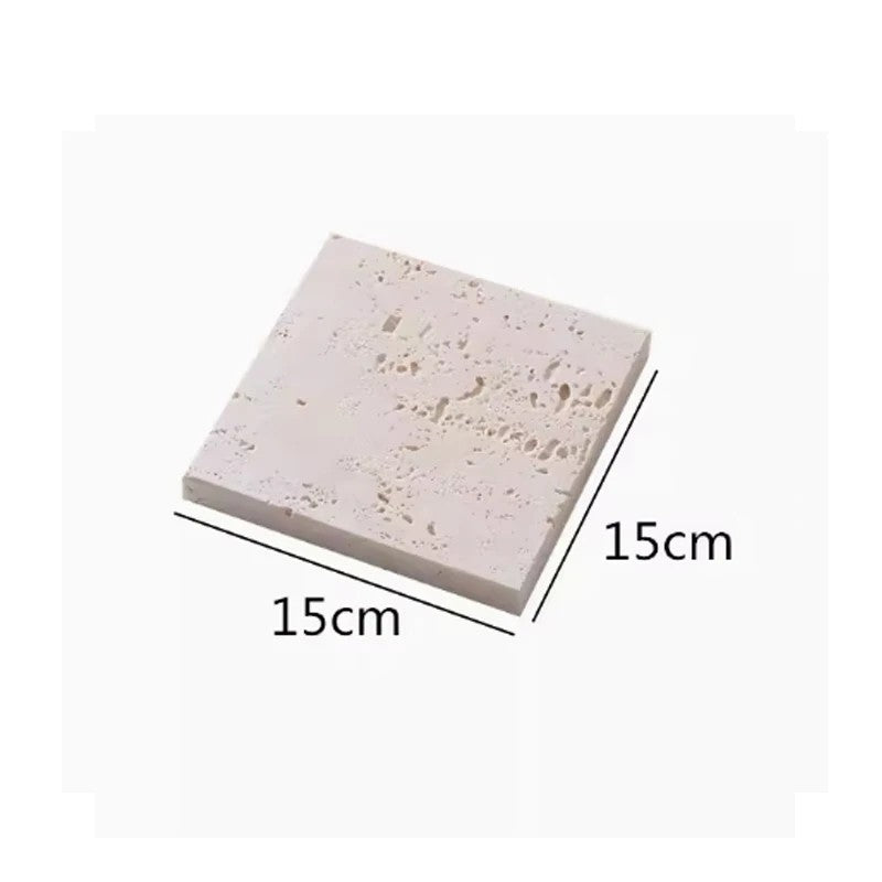 Natürliche Beige Marmor-Display-Schale