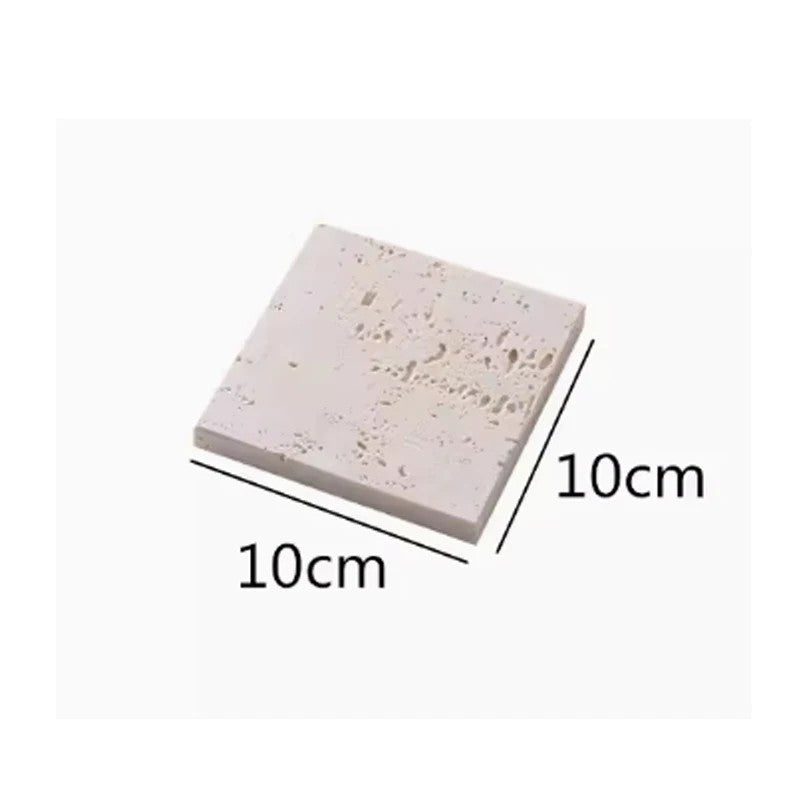 Natürliche Beige Marmor-Display-Schale