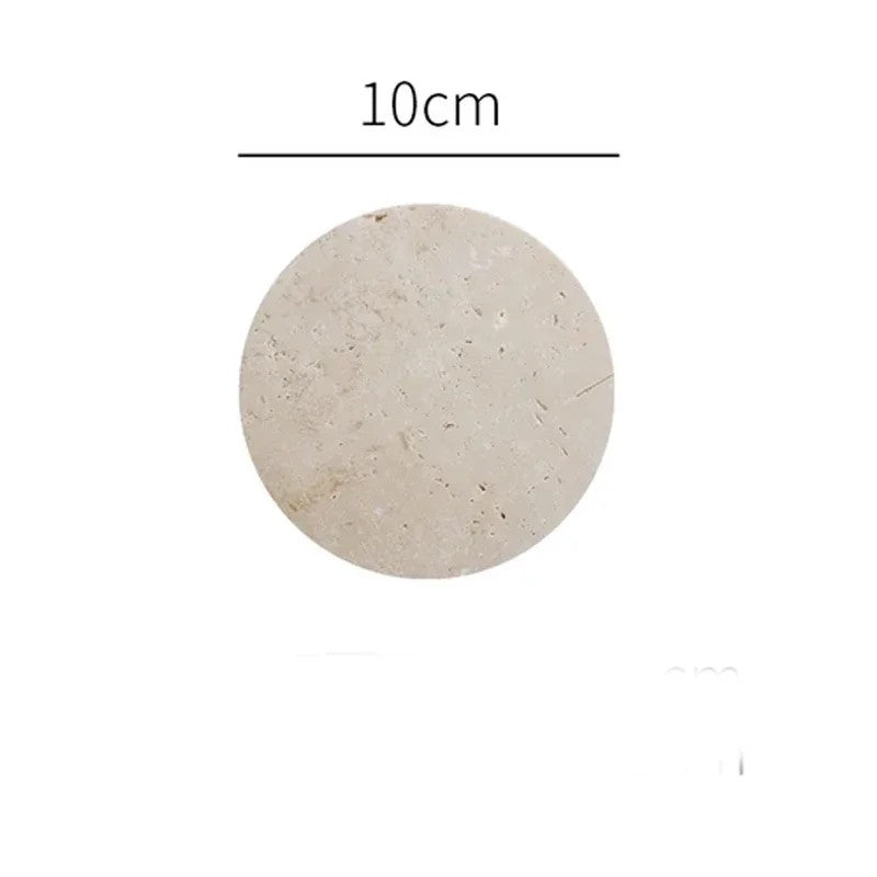 Natürliche Beige Marmor-Display-Schale