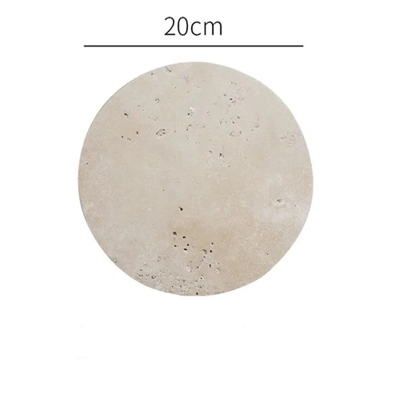 Natürliche Beige Marmor-Display-Schale