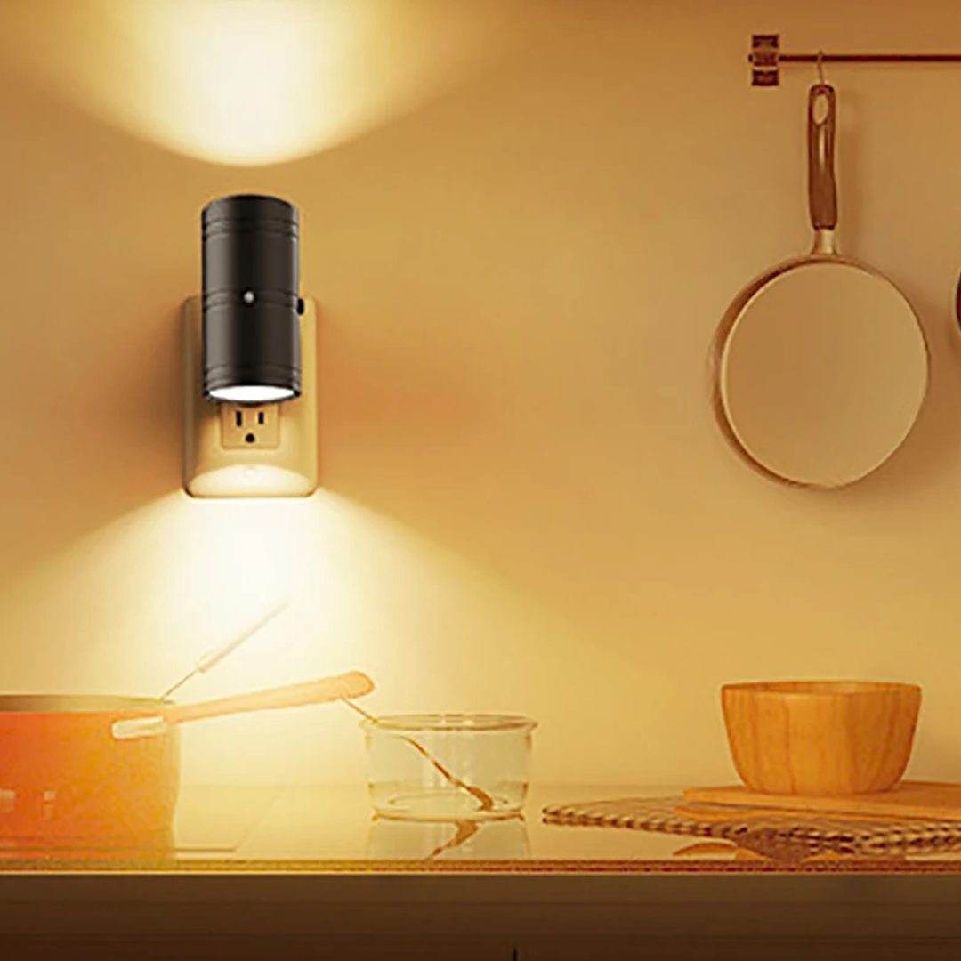 ComfortGlow – Steckdosen-Nachtlicht mit Dimmfunktion