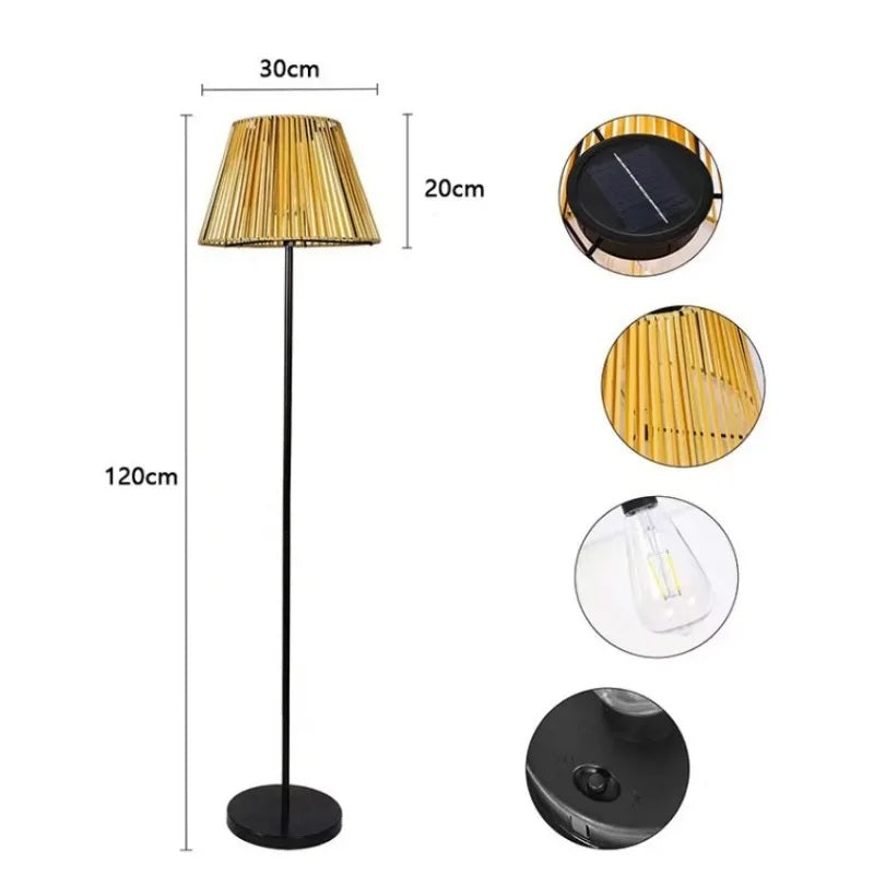 SolRattan Solarna Stehlampa Zunaj