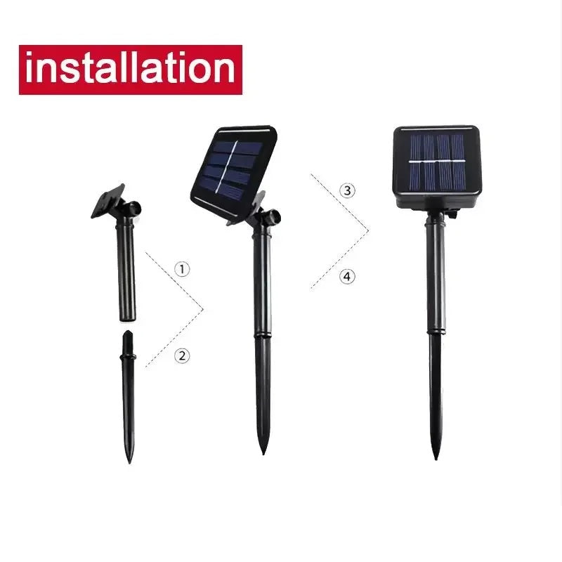 SolarTwine Solar svetlobna cev – Vodoodporna LED lučka za vrt in božič