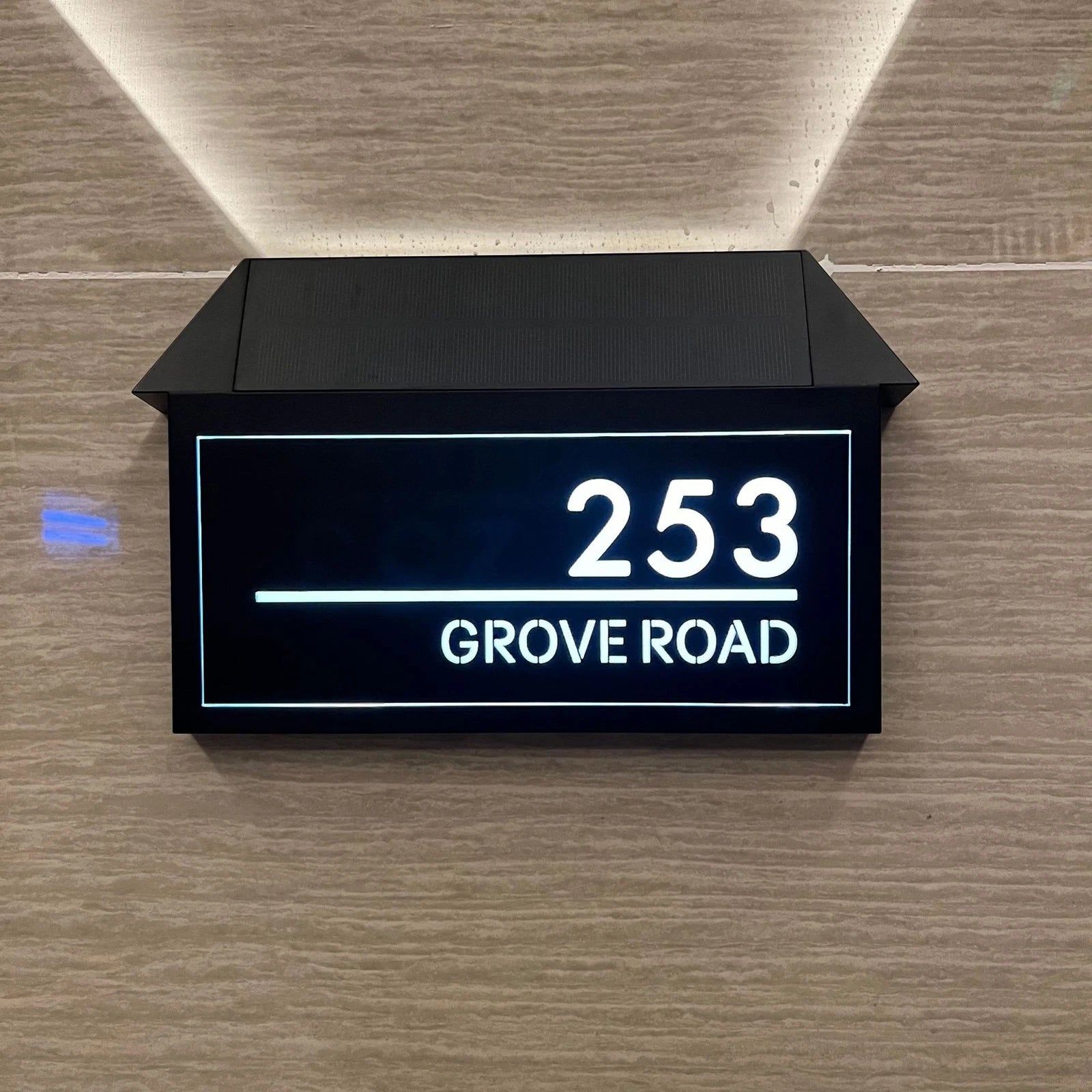 Personalizirana LED-solarna hišna številka 2.0