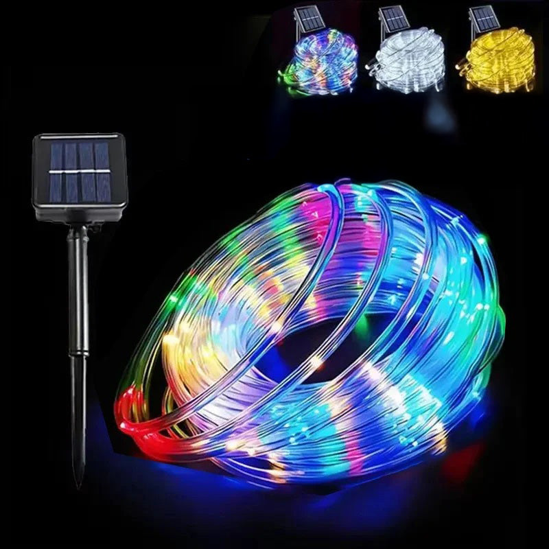 SolarTwine Solar svetlobna cev – Vodoodporna LED lučka za vrt in božič