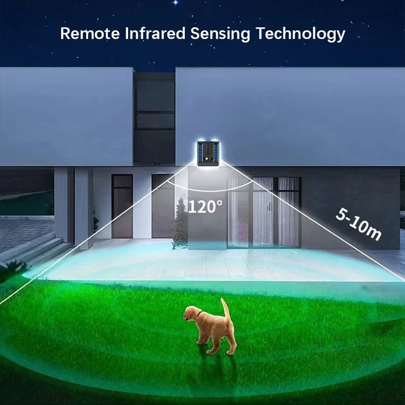 Lumeno - Quadratische Edelstahl Solar-Wandleuchte