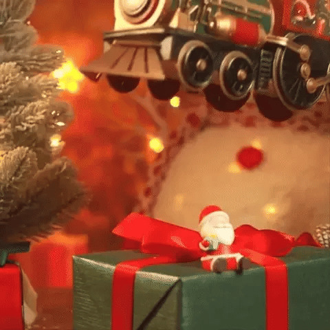 Božični učinek snega vlak Deluxe