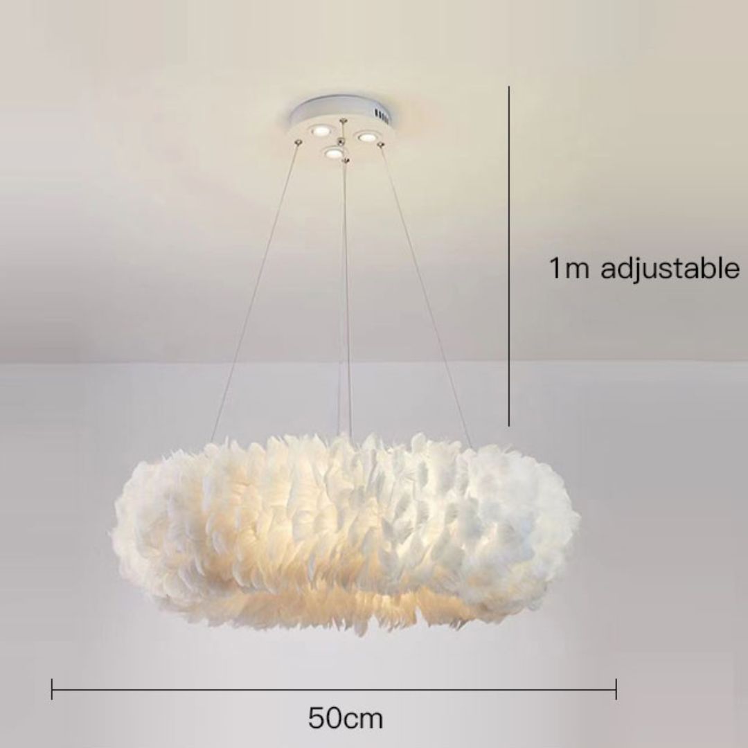 Feathra - Federring-Pendelleuchte