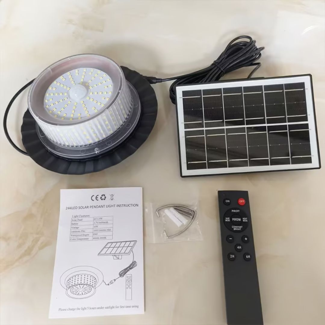 SunRay – Solarlampe für Schuppen & Scheune