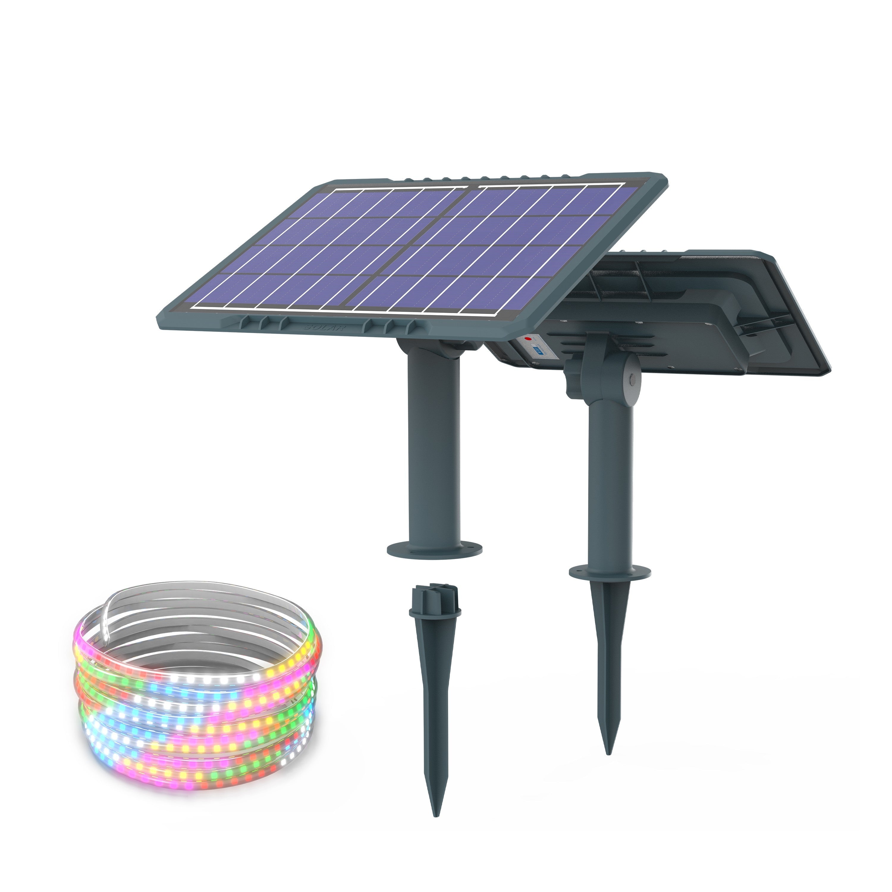 SolarBright – Solarbetriebene LED-Leuchten – Illuminix™ Solar-LED-Streifen für Zäune und Terrassen (Räumungsverkauf)