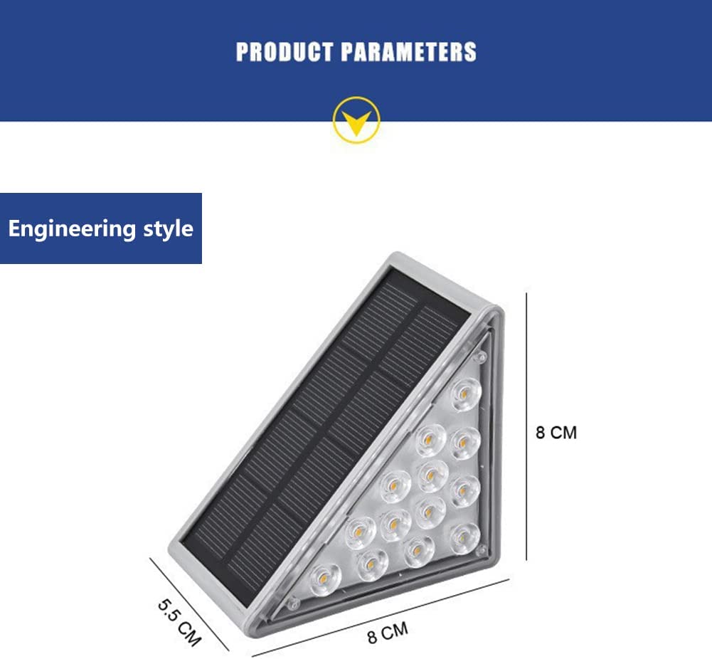 Solarbetriebene Treppenlichter für Außenbereiche und Wege