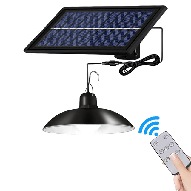 Lampa solarna wisząca do użytku zewnętrznego