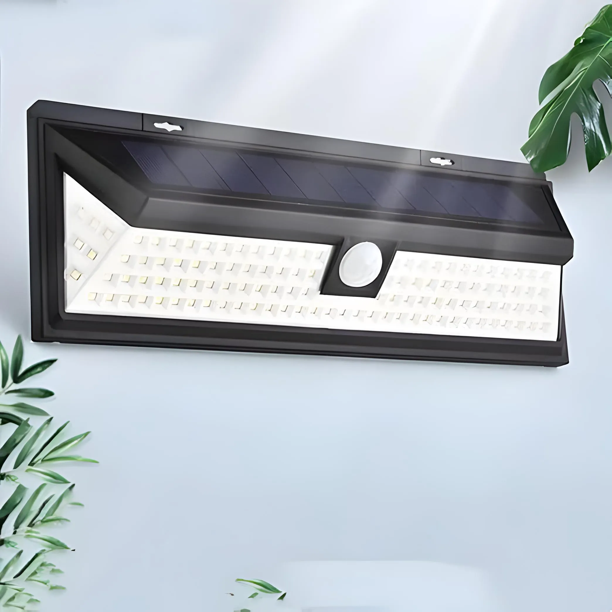 118 LED Solar Wandleuchte für den Zaun – 1000 Lumen Helligkeit