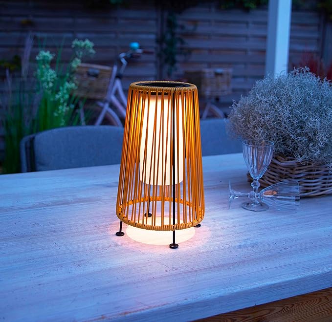 Solaro Rattan Bodenleuchte
