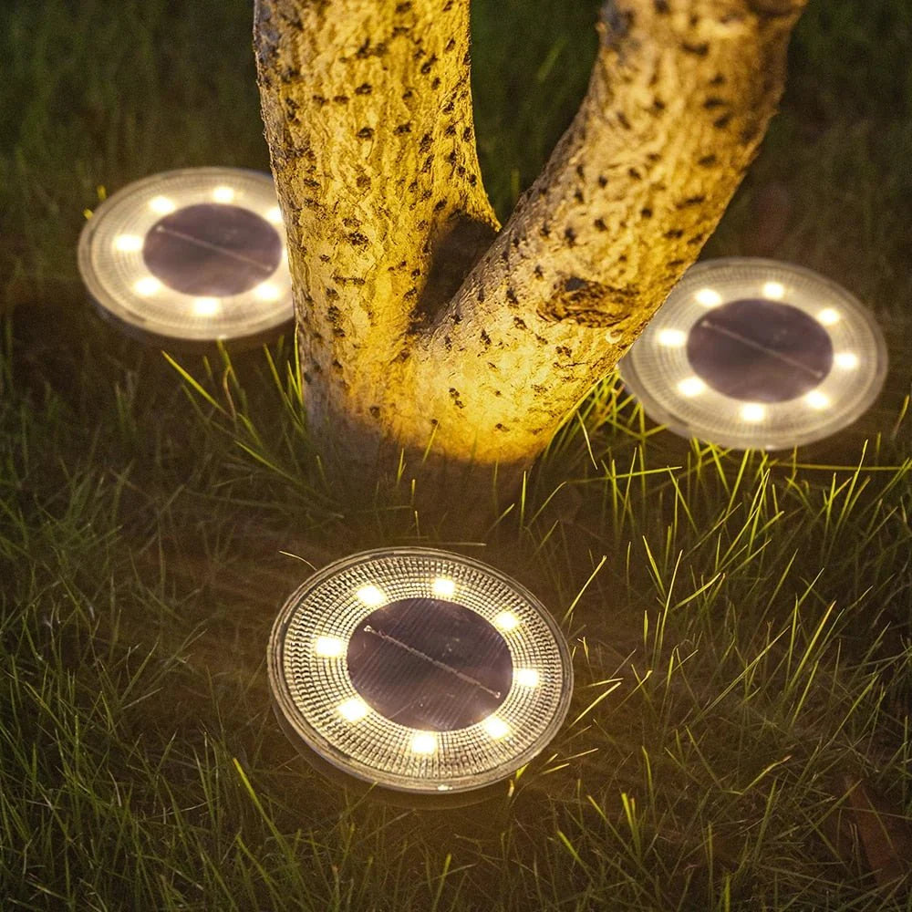 Noctura - Solarne lampy ogrodowe i ogrodzeniowe (4 sztuki)