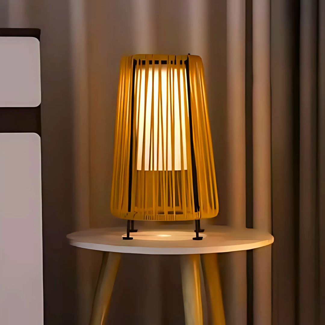 Solaro Rattan Bodenleuchte