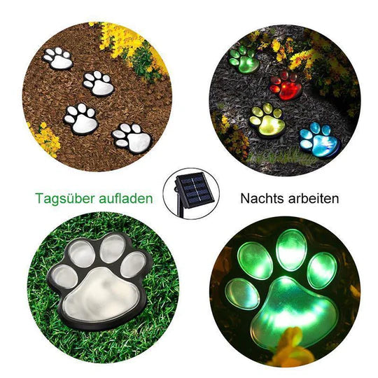 Noctura - Solarne lampy ogrodowe i ogrodzeniowe (4 sztuki)
