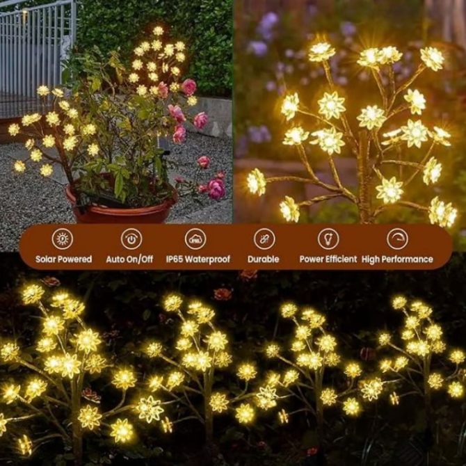 BloomLight - Dekorative Solar-Gartenlampen