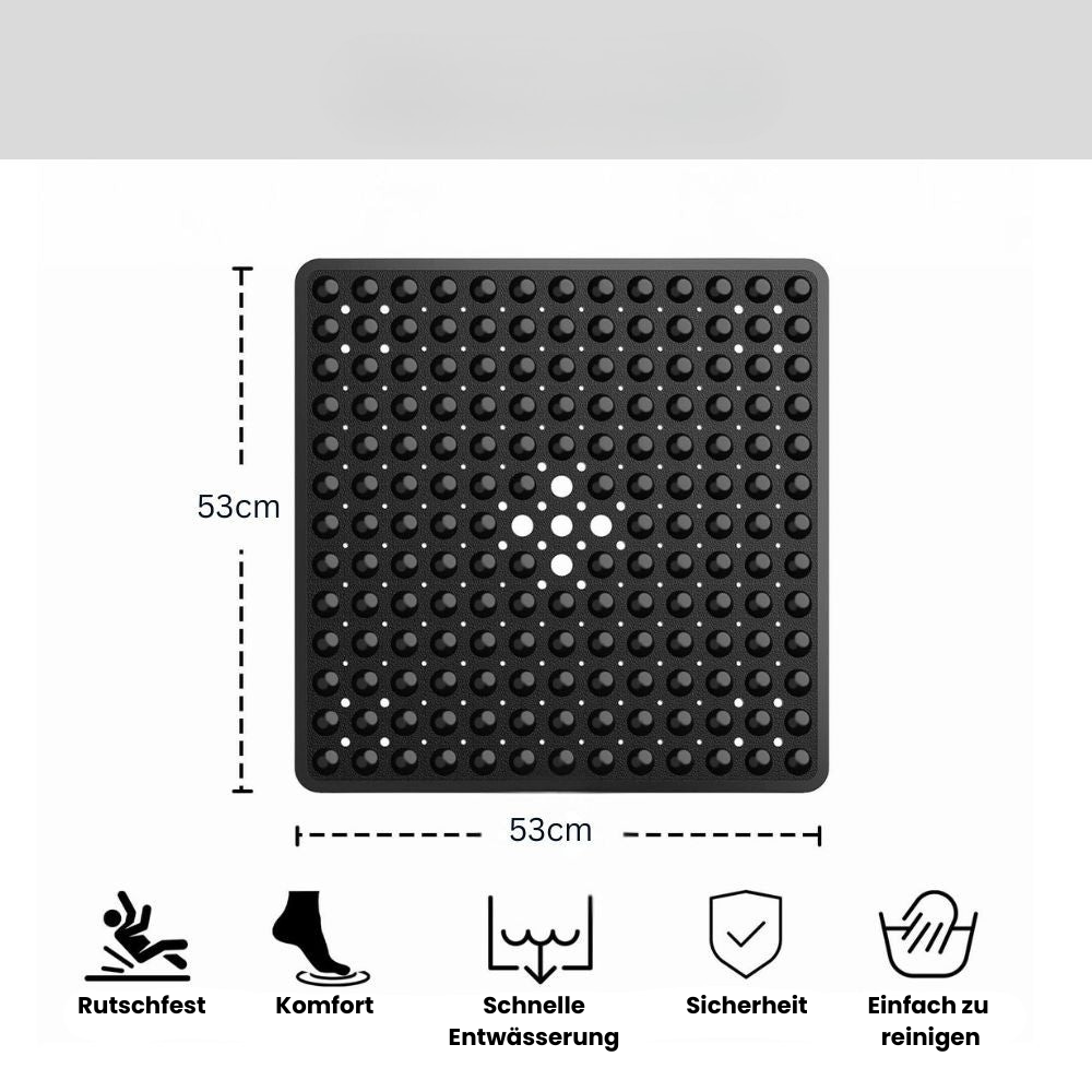 AquaSafe | Rutschfeste Duschmatte mit Saugnäpfen für Senioren und Sicherheit 4