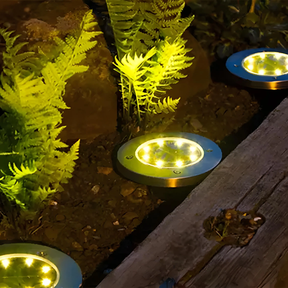 RoundSolar – Solar-LED-Bodenstrahler für den Außenbereich