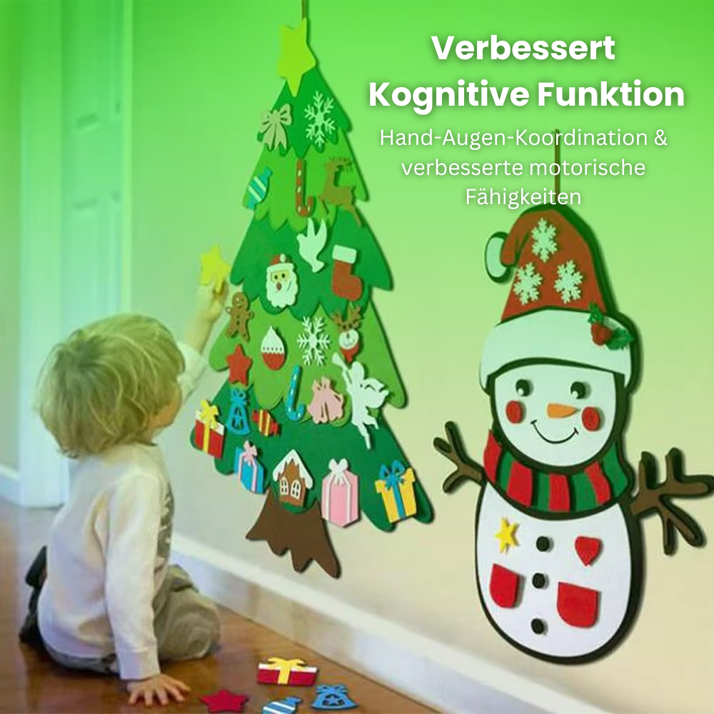 Beleuchteter Filz-Weihnachtsbaum