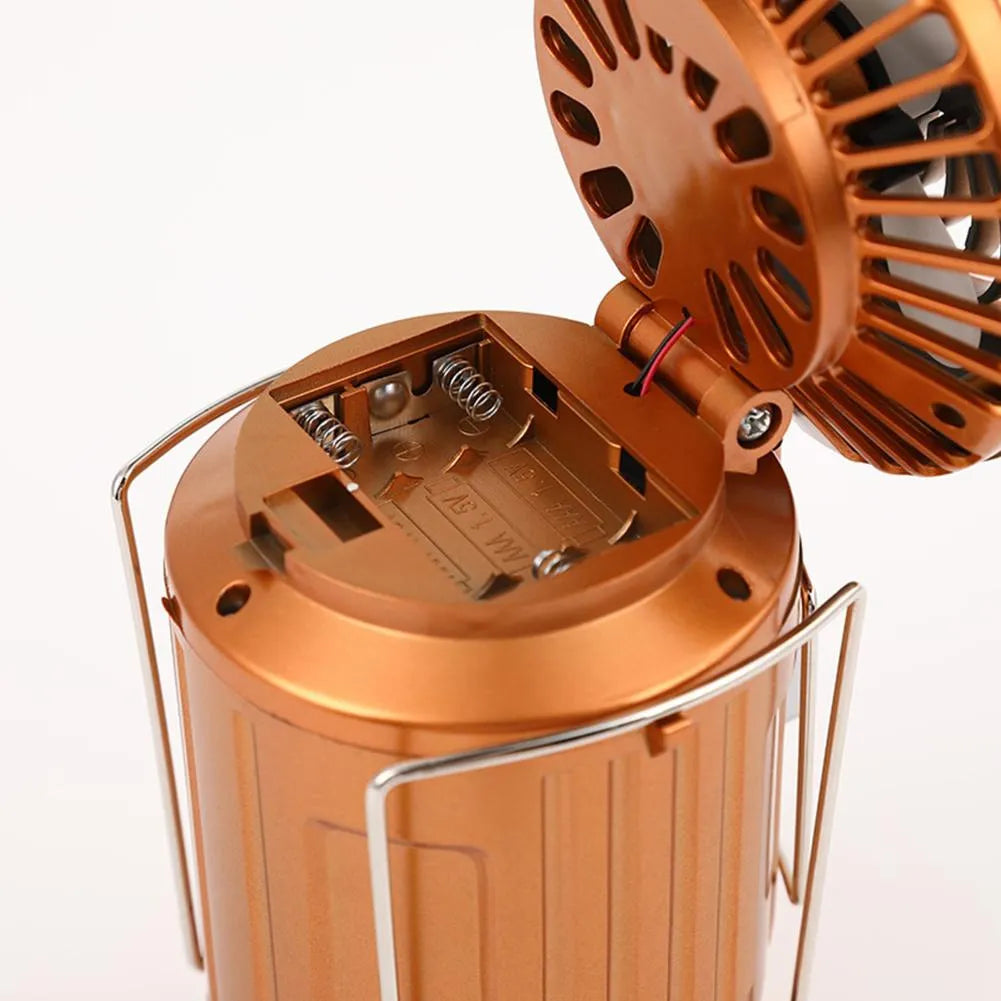 SolarBreeze - Tragbare LED Laterne mit Ventilator