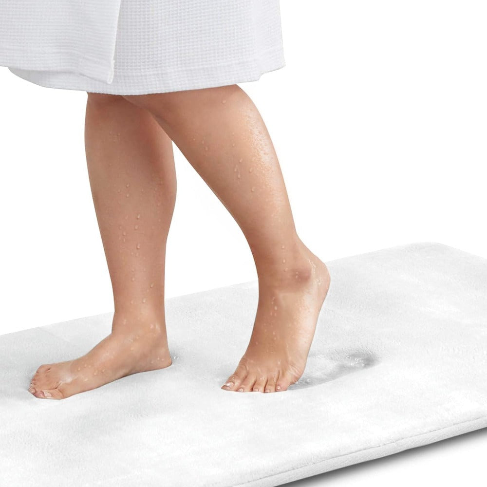 FlauschLust | Weich Rutschfest Memory Foam Badematte für Badezimmer 11