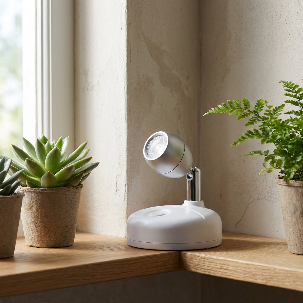 FloraGlow | Elegante Dimmbar Kabellose LED Pflanzenleuchte mit RGB-Farben 2