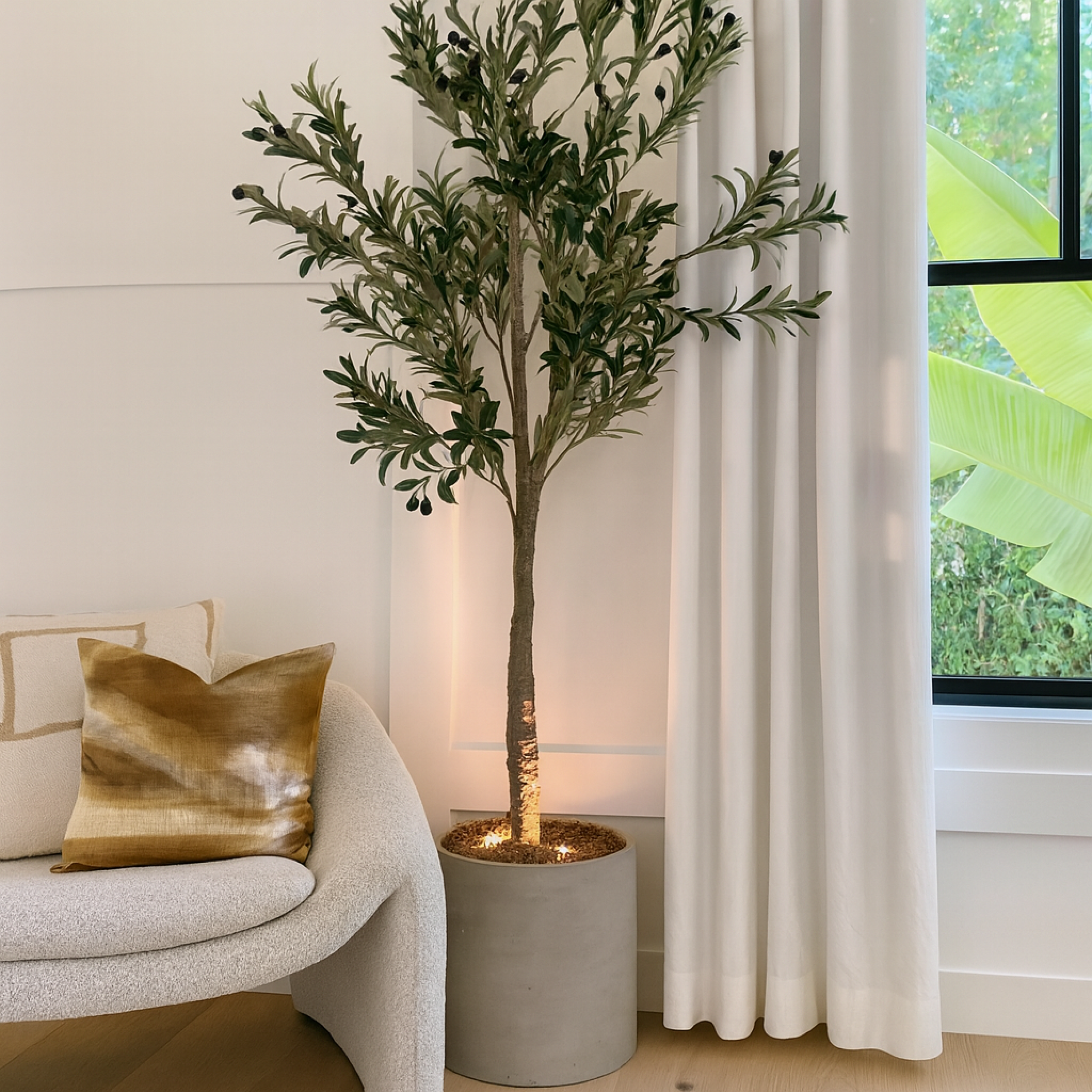 FloraGlow | Elegante Dimmbar Kabellose LED Pflanzenleuchte mit RGB-Farben 3