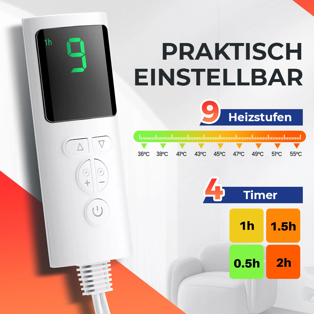 Superweiche elektrisch beheizte Fußdecke