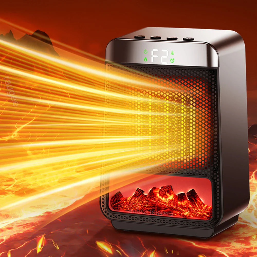 Tragbarer energieeffizienter Steckdosen-Heizlüfter