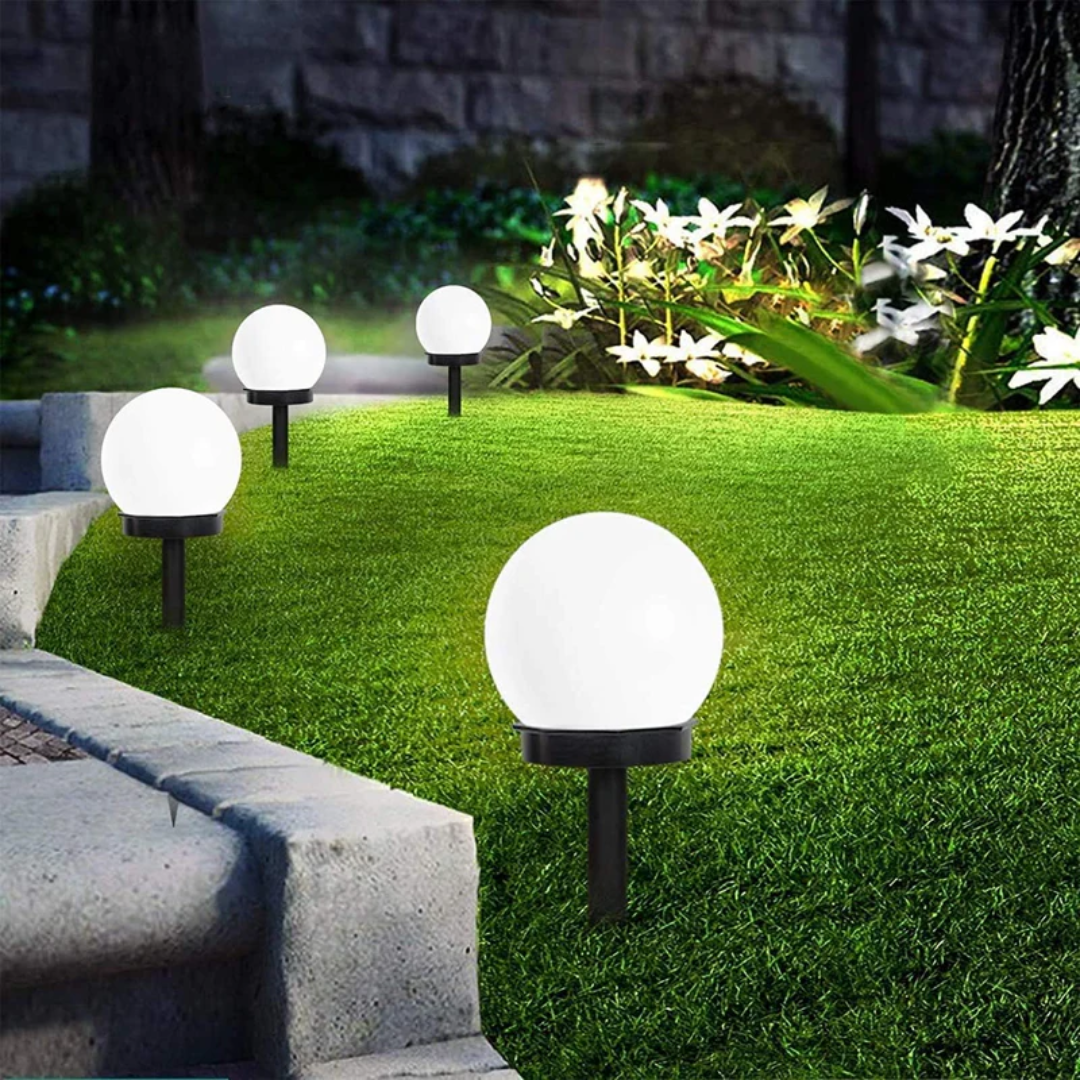 LumiSphere | Hochwertige Elegante Solar Gartenleuchten Set für Außenbereich 0