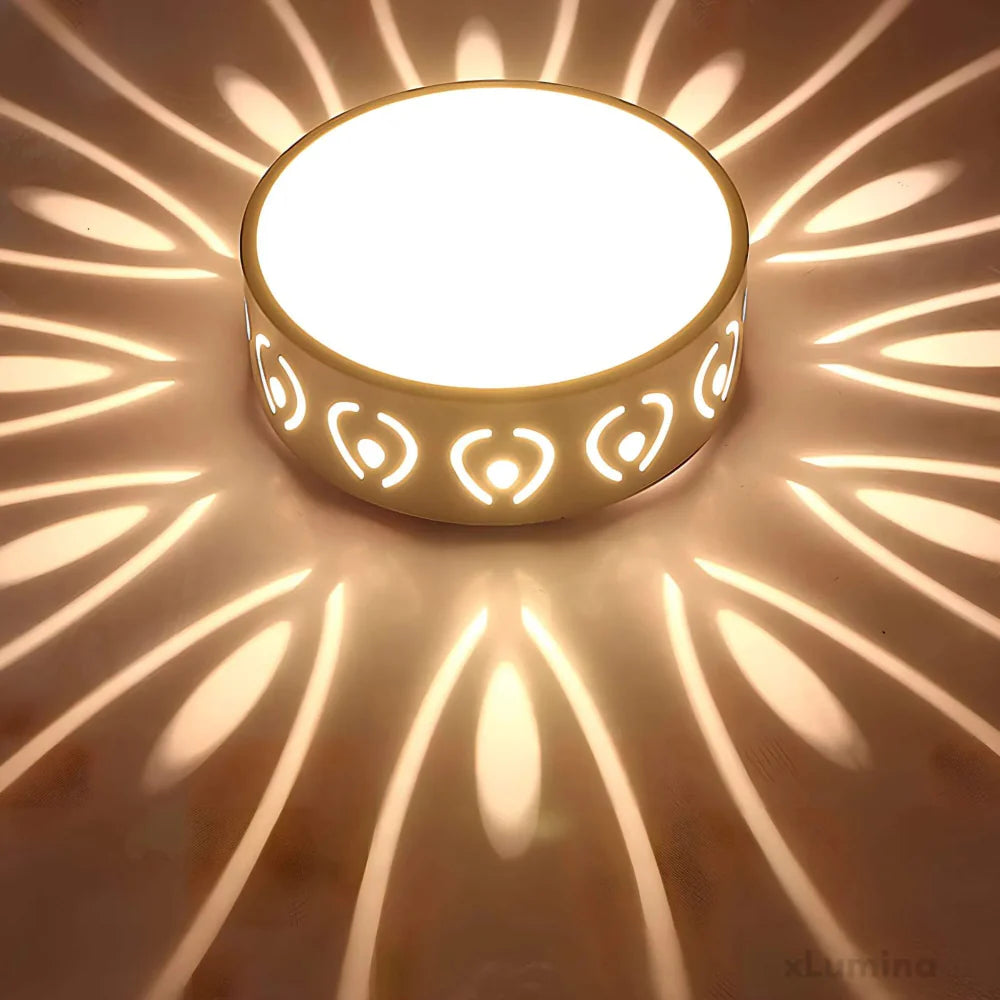 Lunoval | Elegante Flache LED Deckenleuchte Für Wohnzimmer und Außenbereiche 1