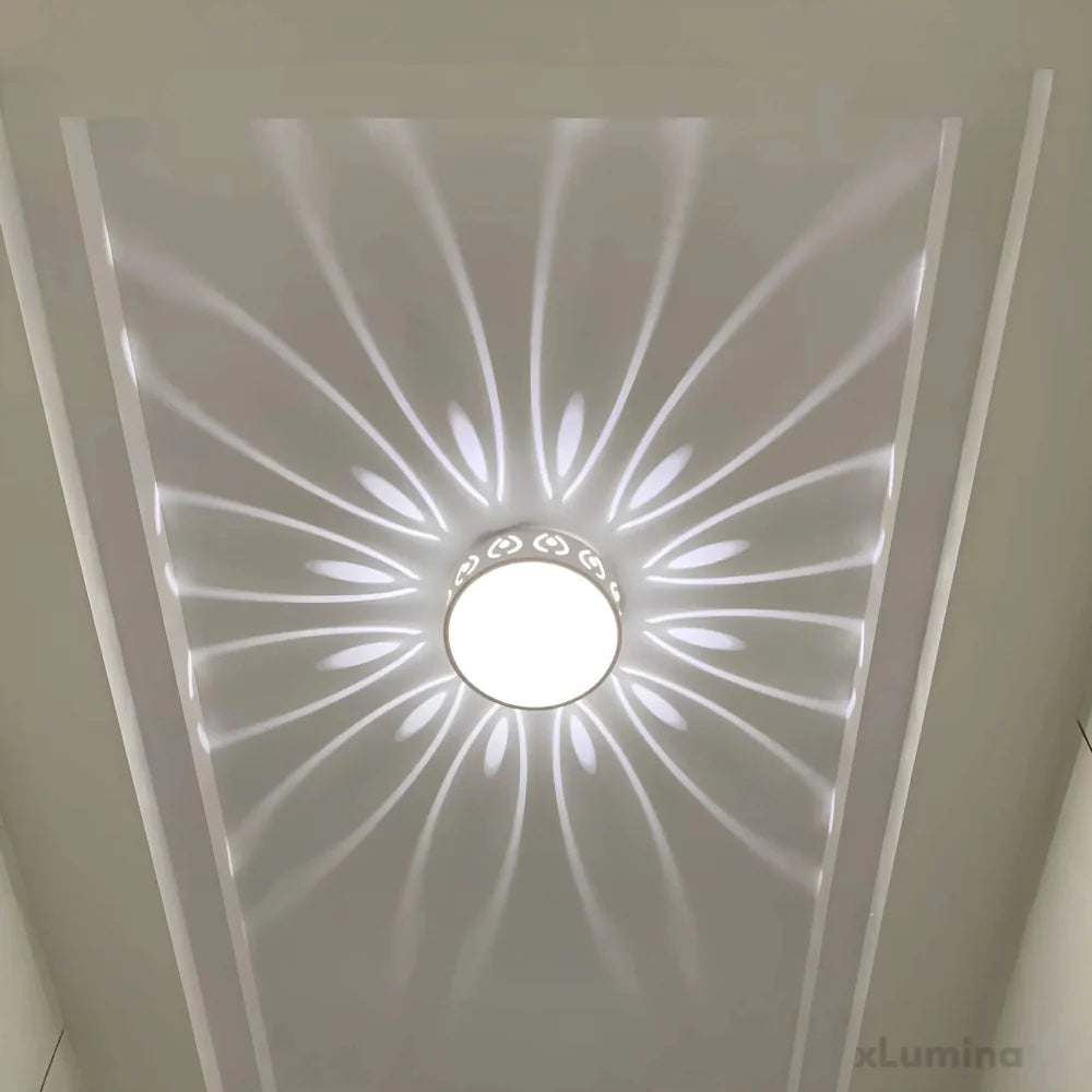 Lunoval | Elegante Flache LED Deckenleuchte Für Wohnzimmer und Außenbereiche 6