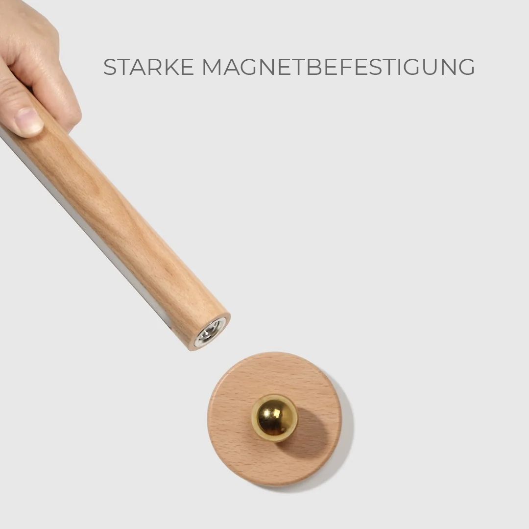 Lustre - Wiederaufladbare Wandleuchte aus Holz