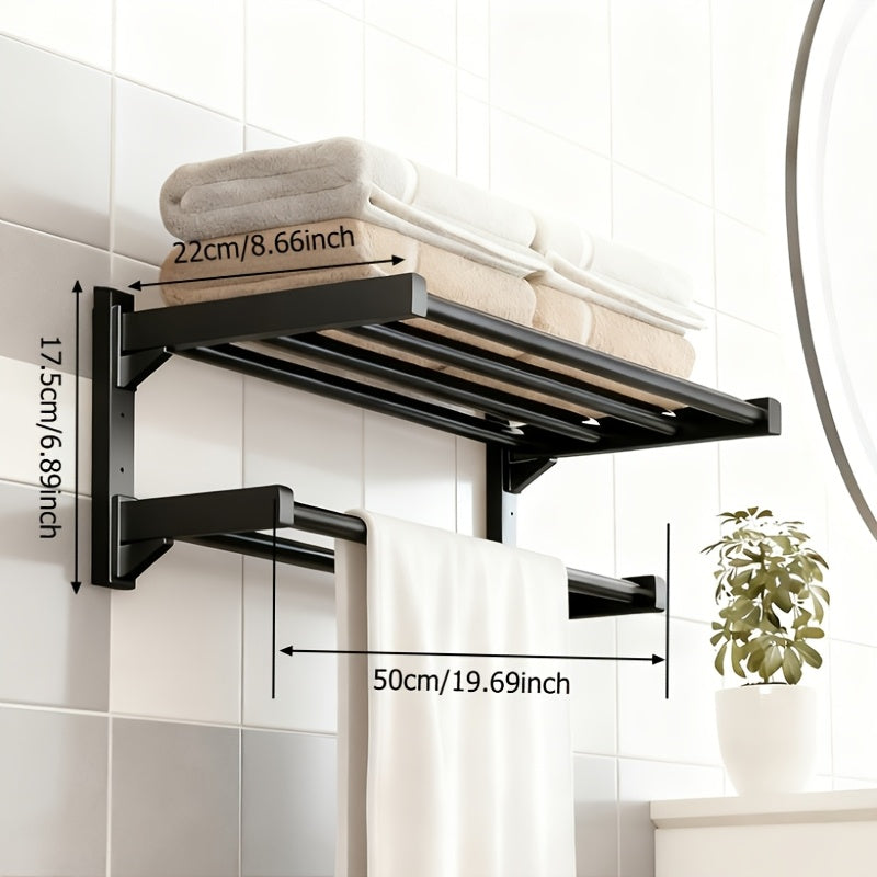 MetallEleganz | Stilvoller Handtuchhalter Ohne Bohren Für Badezimmer 5