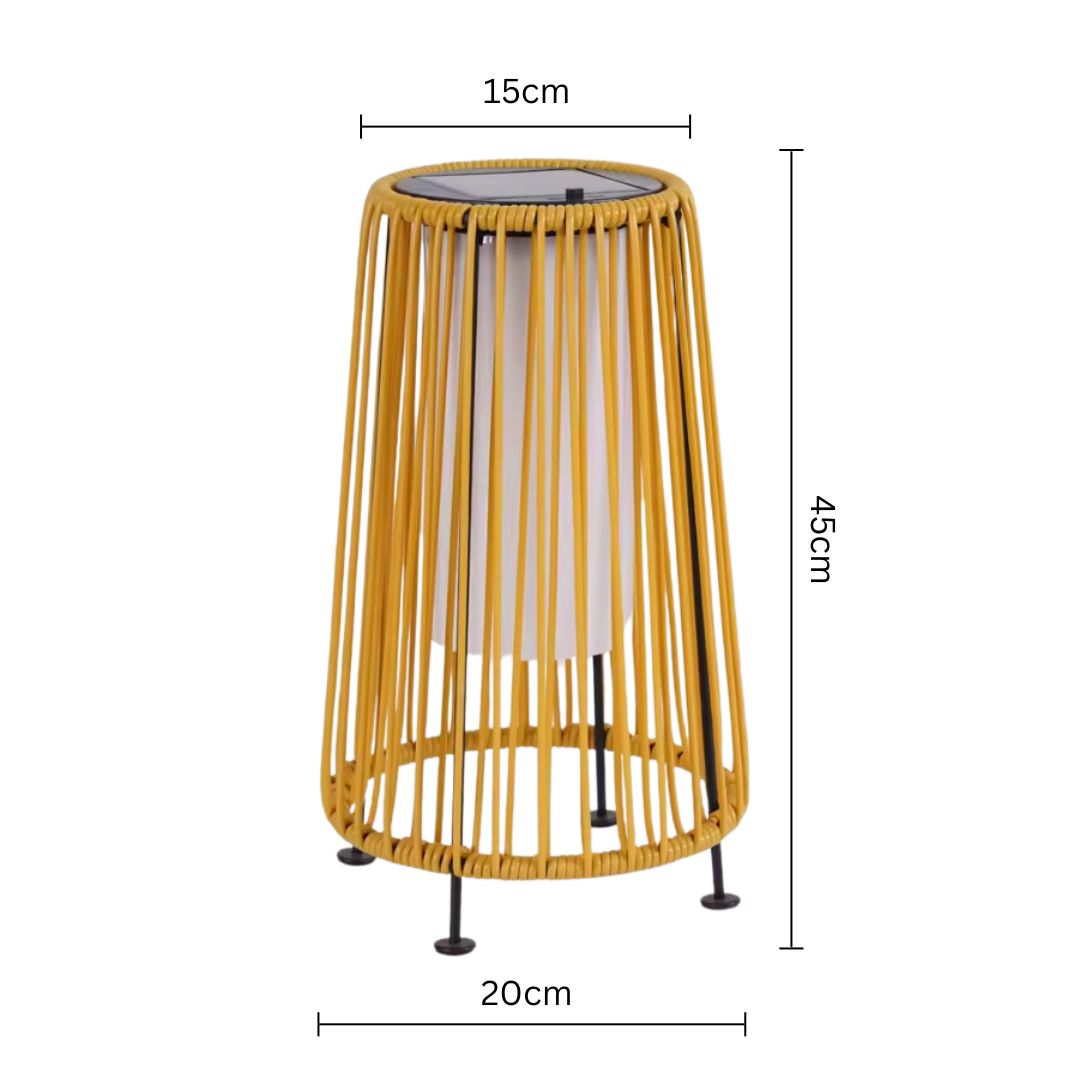Solaro Rattan Bodenleuchte