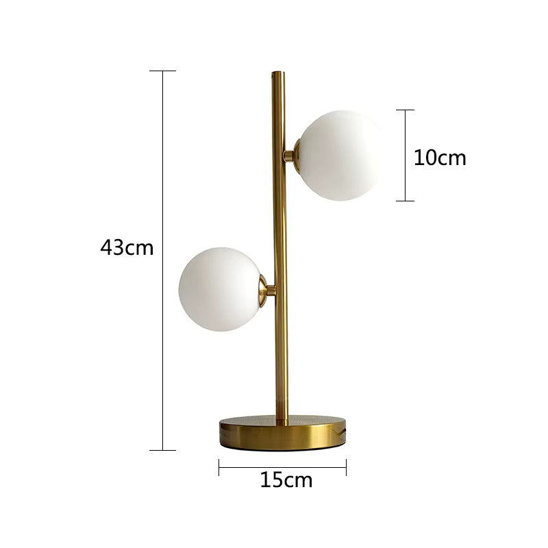 Mandoria - Nordische Glaskugel Tischlampe